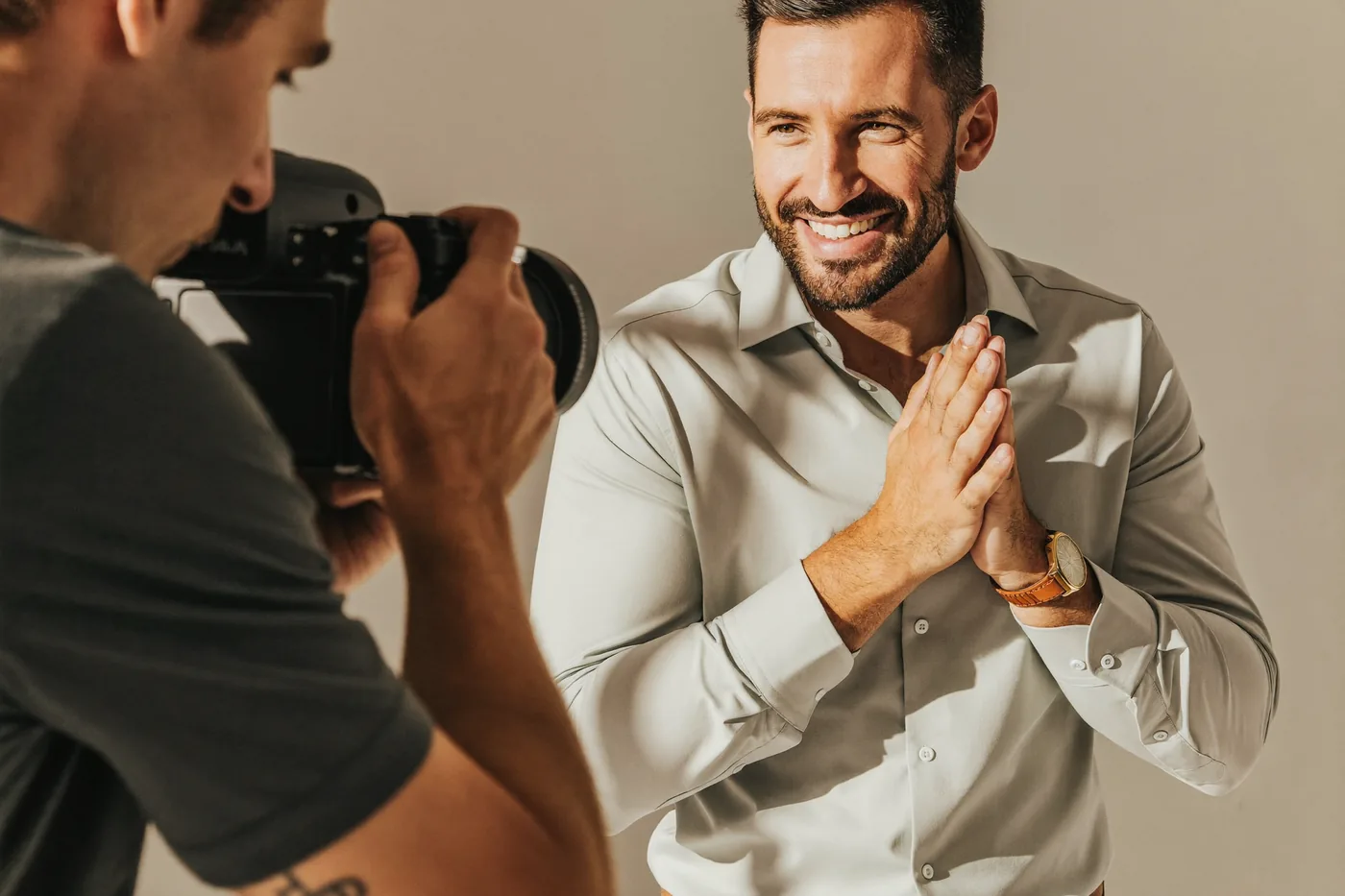 Passbildsession im Fotostudio A&V Fotografie Wuppertal